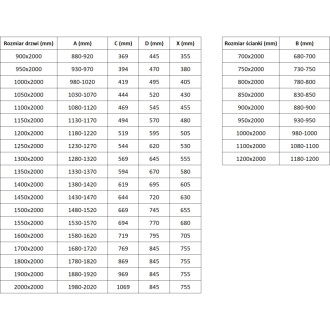Posuvný sprchový kout Mexen Exo 90 x 110 cm, průhledný, chrom - 8151-090-110-01-00