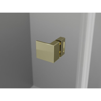 Sprchové dveře Mexen Lunar Duo s otočnými dveřmi 180 cm, průhledné, zlaté - 834D-180-000-50-00