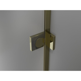 Sprchové dveře Mexen Lunar Duo s otočnými dveřmi 190 cm, průhledné, zlaté - 834D-190-000-50-00