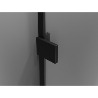 Mexen Lunar Duo sprchové dveře s otočnými dveřmi 150 cm, průhledné, černé - 834D-150-000-70-00