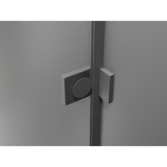 Sprchové dveře Mexen Lunar Duo s otočnými dveřmi 190 cm, průhledné, stříbrná - 834D-180-000-95-00