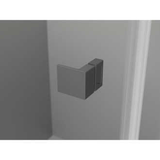 Sprchové dveře Mexen Lunar Duo s otočnými dveřmi 200 cm, průhledné, stříbrná - 834D-200-000-95-00