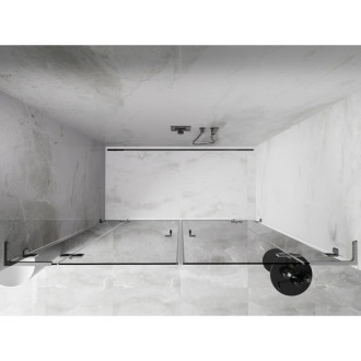 Sprchové dveře Mexen Lunar L Duo s otočnými dveřmi 170 cm, průhledné, chrom - 834DL-170-000-01-00