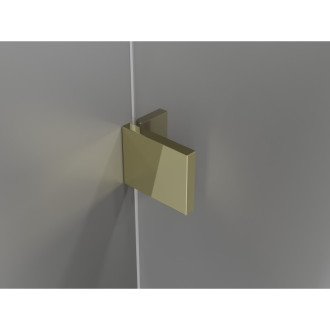 Sprchové dveře Mexen Lunar L Duo s otočnými dveřmi 150 cm, průhledné, zlaté - 834DL-150-000-50-00