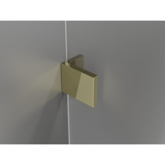 Sprchové dveře Mexen Lunar L Duo s otočnými dveřmi 200 cm, průhledné, zlaté - 834DL-200-000-50-00