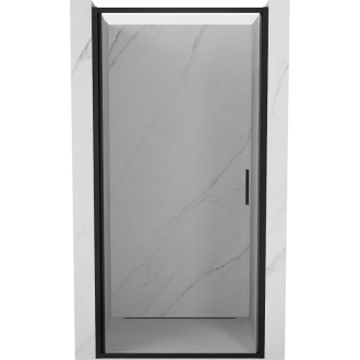 Sprchové dvere Mexen Exo s otočnými ramenami 50 cm, priehľadné, čierne - 817-050-000-70-00