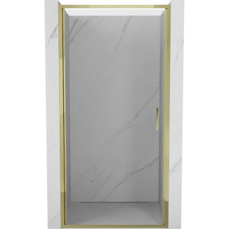 Sprchové dvere Mexen Exo s otočnými ramenami 55 cm, priehľadné, zlaté - 817-055-000-50-00