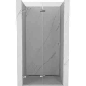 Sprchové dvere Mexen Lunar-F ľavé skladacie 50 cm, priehľadné, chróm - 836-050-000-01-00-L