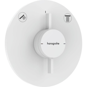 Vaňová batéria Hansgrohe DuoTurn S bez podomietkového telesa matná biela 75418700