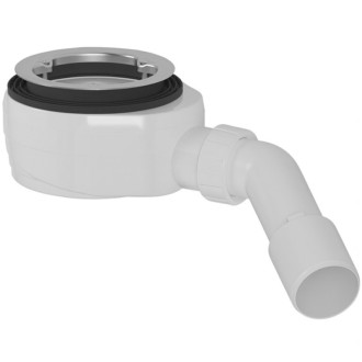 CERANO - Sifón sprchovej vaničky 90mm - nízky - DN40/50 - príruba nerez