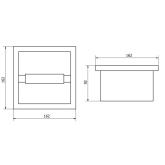 Držák toaletního papíru Mexen X-Wall-P, kartáčované zlato - 1953