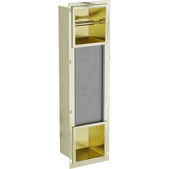 Držák toaletního papíru Mexen X-Wall-BP se zásobníkem, kartáčované zlato - 1954