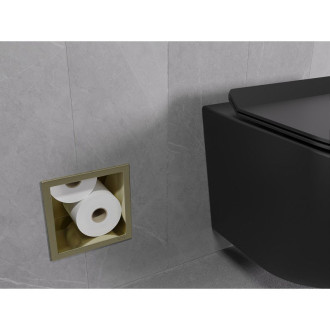 Držák toaletního papíru Mexen X-Wall-B, kartáčované zlato - 1955