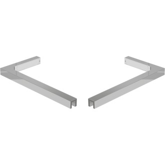 Súprava uhlových stabilizátorov Mexen L pre sprchové dvere a steny 6-8 mm, chróm - 830-12-01