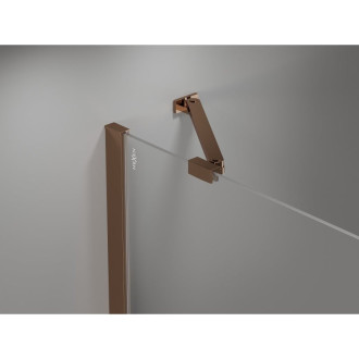 Úhlový držák Mexen pro sprchové dveře a stěny 6-8 mm, růžové zlato - 830-09-60