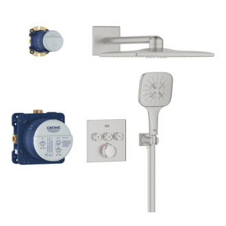 Sprchový systém Grohe Grohtherm SmartControl vrátane podomietkového telesa supersteel 34864DC0
