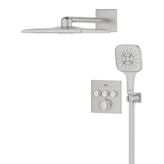 Sprchový systém Grohe Grohtherm SmartControl včetně podomítkového tělesa supersteel 34864DC0