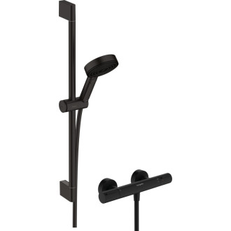 Sprchová batéria Hansgrohe Pulsify Select S so sprchovacím setom 150 mm čierna matná 24272670