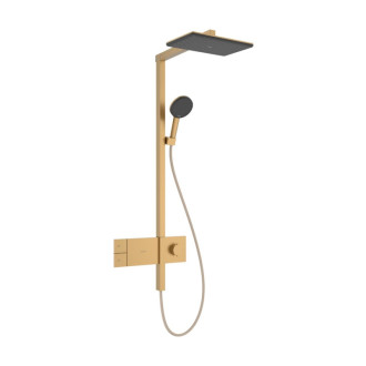 Sprchový systém Hansgrohe Raindance Alive Q s termostatickou batériou kartáčovaný bronz 24581140