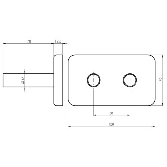 WICHER krycia rozeta pre stredové pripojenie 50mm, biela 600.315.4