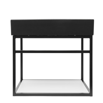 Konštrukcia s umývadlom Naturel Industrial 59x45x45 cm čierna mat KONZOLEUM60BUC