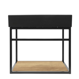 Konštrukcia s umývadlom Naturel Industrial 59x45x45 cm čierna mat KONZOLEUM60DUC