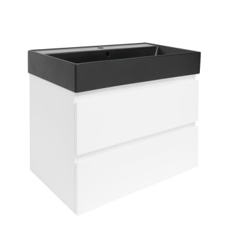 Kúpeľňová skrinka s umývadlom SAT B-Way 1 79x50x45 cm biela lesk BWAY280WU2BB