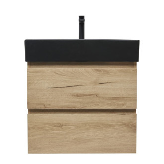 Kúpeľňová skrinka 2 zásuvková s umývadlom SAT B-Way 59x50x45 cm dub mat BWAY260OAKU2B2B