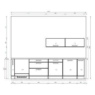 Kuchyňa Smile Decodom šedá + spotrebiče