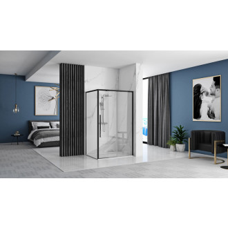 Rea Sprchovací kút SOLAR čierny matný 80x100 KPL-K6310