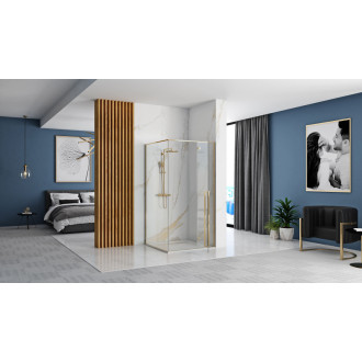 Rea Sprchovací kút FARGO 90x90 - zlatý KPL-K4903