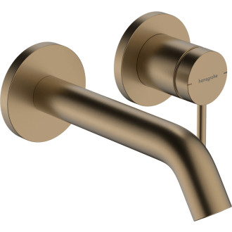 Umývadlová batéria Hansgrohe Tecturis S bez podomietkového telesa kartáčovaný bronz 73350140
