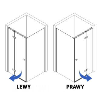 REA Sprchovací kút Atlas 80x90 Chrome KPL-K4462