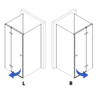 REA Sprchovací kút Atlas 100x90 Chrome KPL-K4864