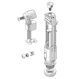 JIKA Lyra Plus Splachovací mechanizmus spodné kombi H8913820000001