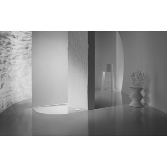 Sprchová vanička štvrťkruhová Kaldewei Zirkón 90x90 cm smaltovaná oceľ alpská biela 452200010001