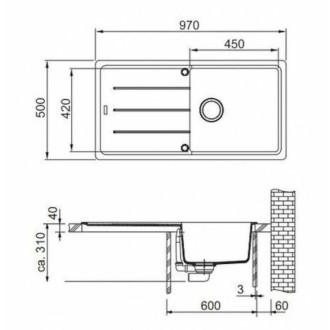 Drez Franke BFG 611 pieskový melír 114.0285.306