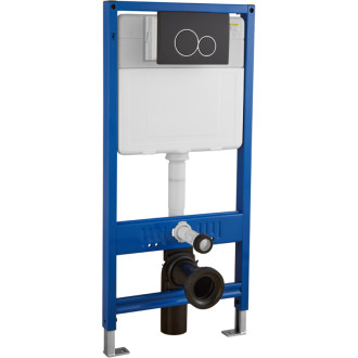 CERANO - Ovládacie tlačidlo WC modulov Lite/Duo - ABS - čierna matná