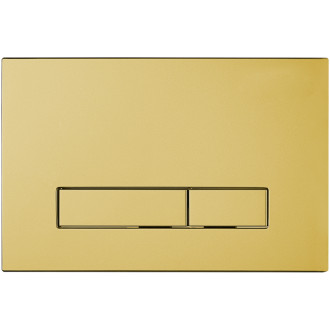 CERANO - Ovládacie tlačidlo WC modulov Lite/Slim - ABS - kartáčovaná zlatá
