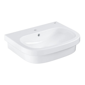 Umývadlo na dosku Grohe Euro Ceramic 60x48 cm alpská biela otvor pre batériu uprostred 39337000