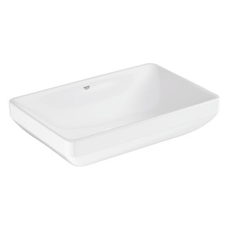 Umývadlo na dosku Grohe Euro Ceramic 60x40 cm alpská biela bez otvoru pre batériu, s prepadom 102434SH00