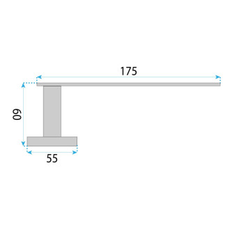 Rea Držiak na toaletný papier 109 Til Black REA-88045