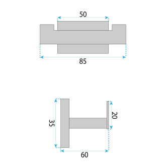 Rea Kúpeľňový vešiak OSTE 205 Gold REA-88028