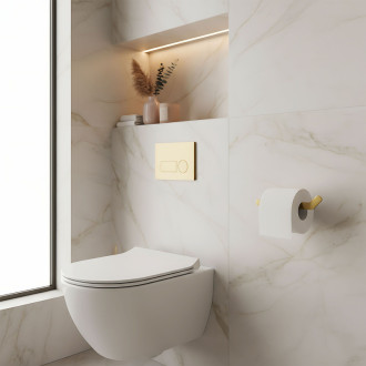 Rea Držiak na toaletný papier 109 Til Brush Gold REA-88047