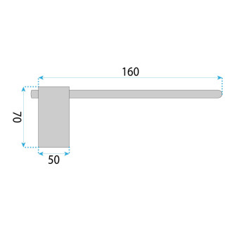 Rea Držiak na toaletný papier Tomi 5809 Brush Copper REA-88055