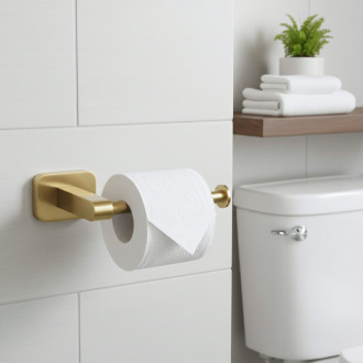 Rea Držiak na toaletný papier 5909 Nico Brush Gold REA-88061