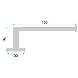 Rea Držiak na toaletný papier 5909 Nico Brush Gold REA-88061