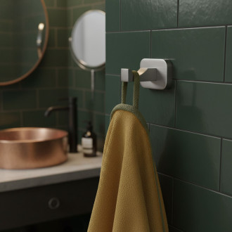 Rea Kúpeľňový vešiak Nico 5905 Brush Nickel REA-88038