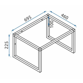 Konglomerátové umývadlo na dosku REA GOYA 70CM + konzola