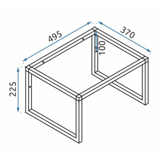 Konglomerátové umývadlo REA GOYA - matné čierne 50CM + konzola
